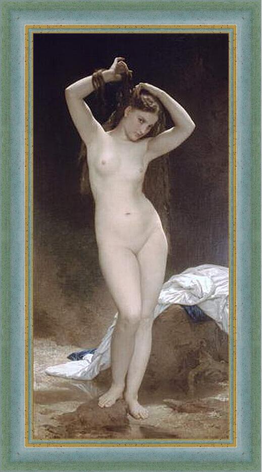 Картина в раме - Baigneuse 1870. Купальщица. Адольф Вильям Бугро