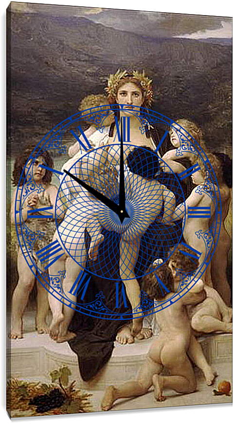 Часы картина - Alma Parens. Адольф Вильям Бугро