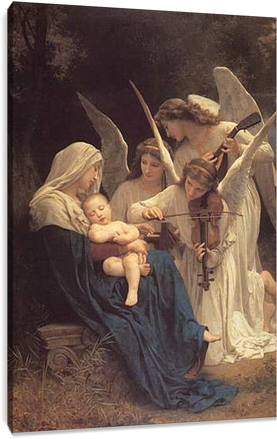 Постер и плакат - Song of the Angels. Ангельская музыка. Адольф Вильям Бугро