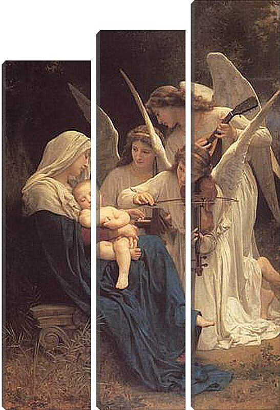 Модульная картина - Song of the Angels. Ангельская музыка. Адольф Вильям Бугро