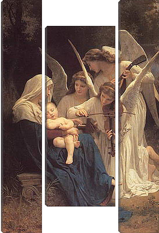 Модульная картина - Song of the Angels. Ангельская музыка. Адольф Вильям Бугро