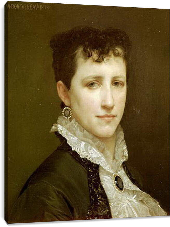 Постер и плакат - Portrait of Miss Elizabeth Gardner. Элизабет Гарднер — вторая жена художника. Адольф Вильям Бугро