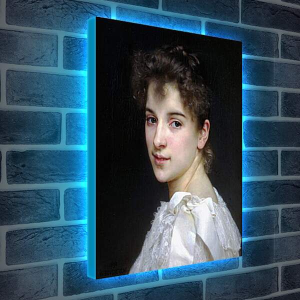 Лайтбокс световая панель - Portrait de Gabrielle Cot - Габриэль Кот. Адольф Вильям Бугро