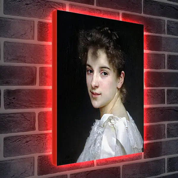 Лайтбокс световая панель - Portrait de Gabrielle Cot - Габриэль Кот. Адольф Вильям Бугро