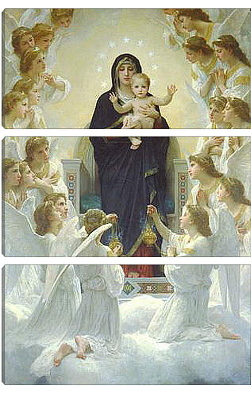 Модульная картина - Regina Angelorum. Королева ангелов. Адольф Вильям Бугро