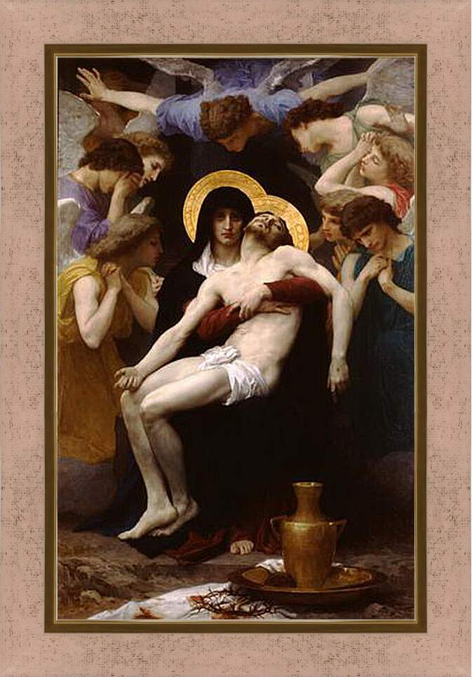 Картина в раме - Pieta. Адольф Вильям Бугро