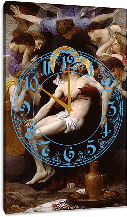 Часы картина - Pieta. Адольф Вильям Бугро