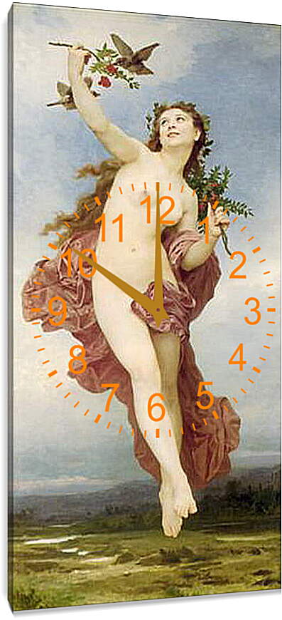 Часы картина - Le Jour. День. Адольф Вильям Бугро
