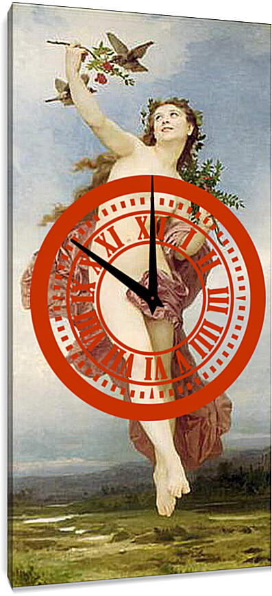 Часы картина - Le Jour. День. Адольф Вильям Бугро