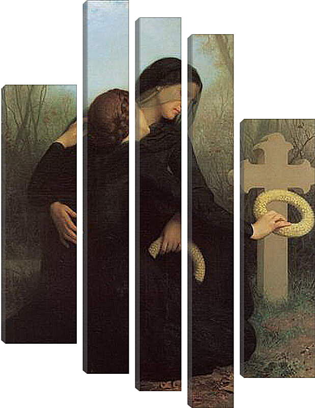 Модульная картина - Le Jour des Morts. День памяти. Адольф Вильям Бугро