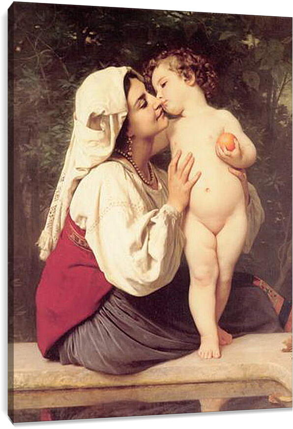 Постер и плакат - Le Baiser. Поцелуй. Адольф Вильям Бугро
