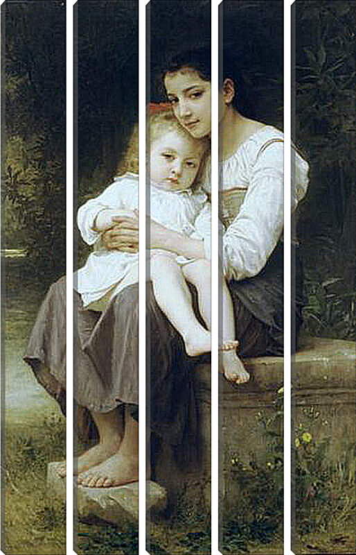 Модульная картина - La Soeur Ainee. Старшая сестра. Адольф Вильям Бугро