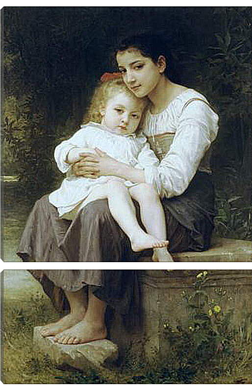 Модульная картина - La Soeur Ainee. Старшая сестра. Адольф Вильям Бугро