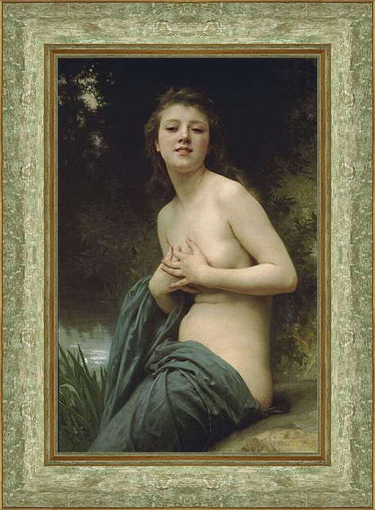 Картина в раме - La Brise du Printemps. Адольф Вильям Бугро