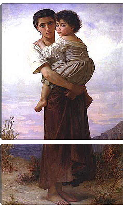 Модульная картина - Jeunes Bohemiennes - Молодые цыганки. Адольф Вильям Бугро