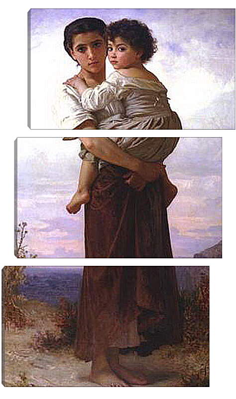 Модульная картина - Jeunes Bohemiennes - Молодые цыганки. Адольф Вильям Бугро