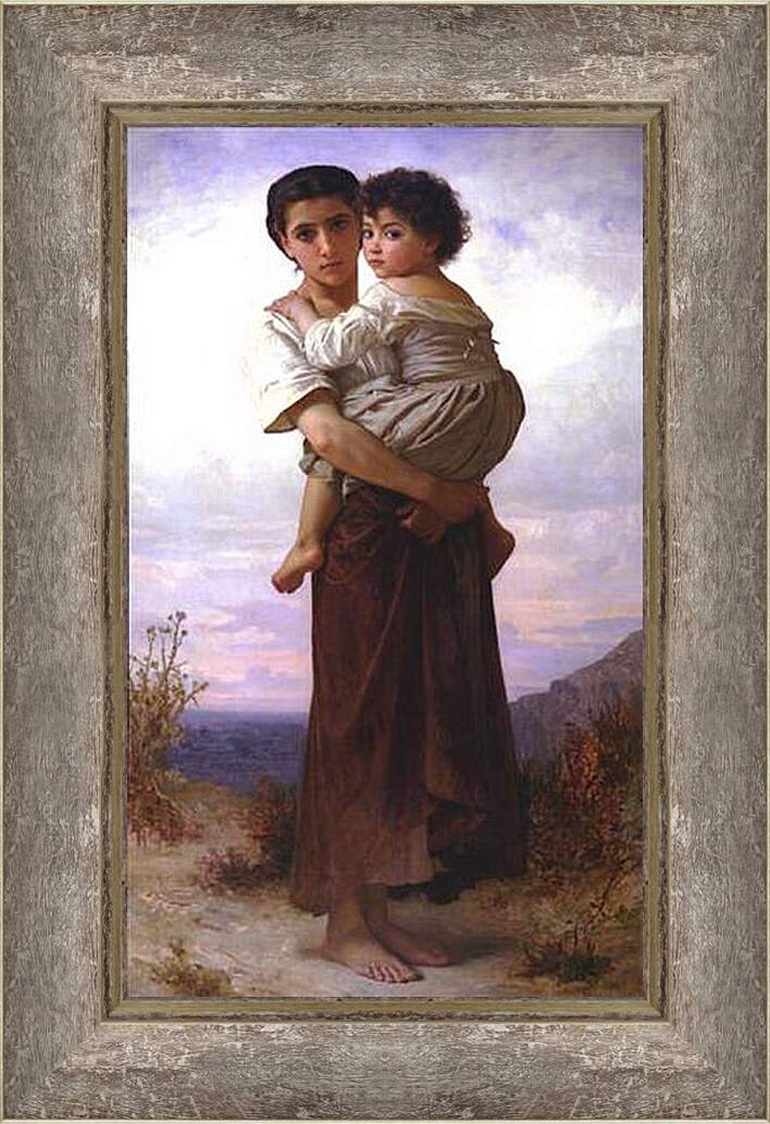 Картина в раме - Jeunes Bohemiennes - Молодые цыганки. Адольф Вильям Бугро