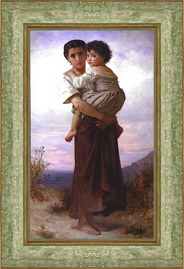 Картина в раме - Jeunes Bohemiennes - Молодые цыганки. Адольф Вильям Бугро