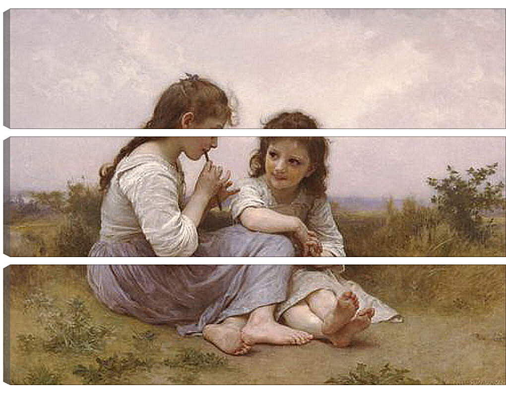 Модульная картина - Idylle Enfantine - Идиллия детства. Адольф Вильям Бугро