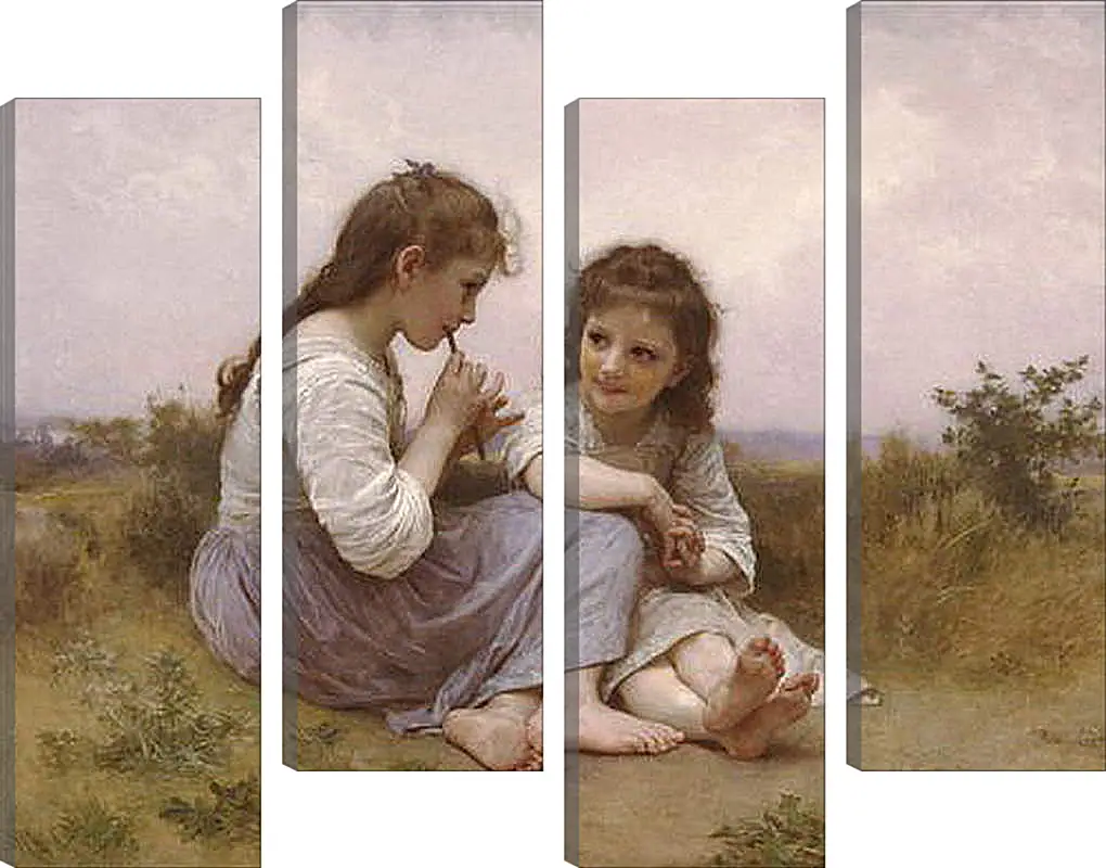 Модульная картина - Idylle Enfantine - Идиллия детства. Адольф Вильям Бугро