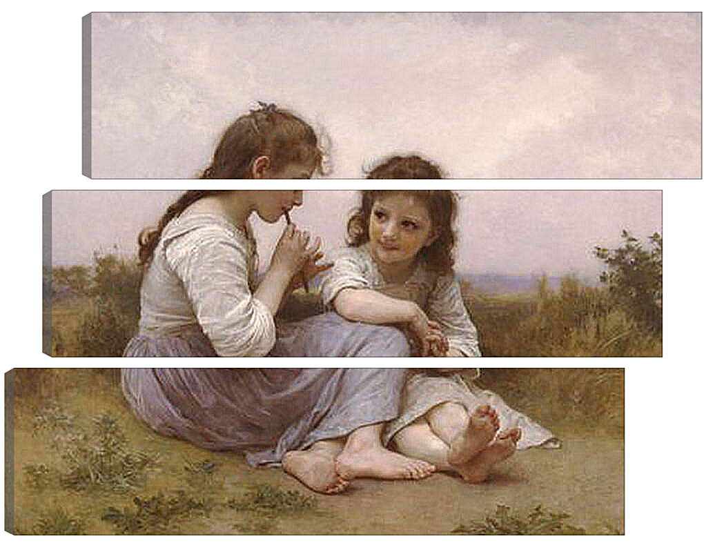 Модульная картина - Idylle Enfantine - Идиллия детства. Адольф Вильям Бугро