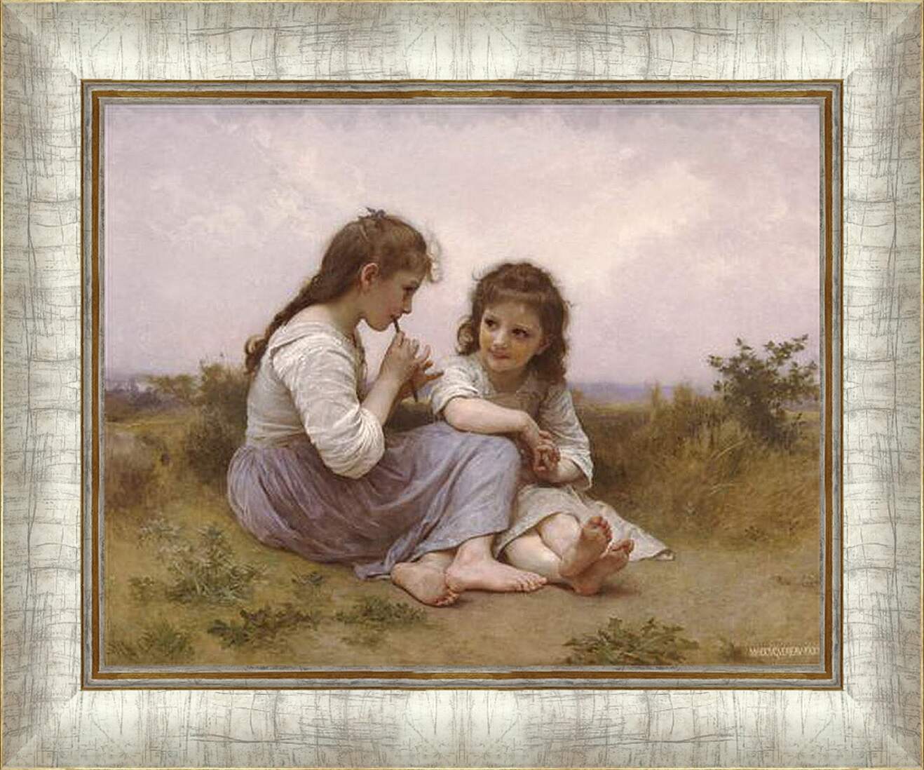 Картина в раме - Idylle Enfantine - Идиллия детства. Адольф Вильям Бугро