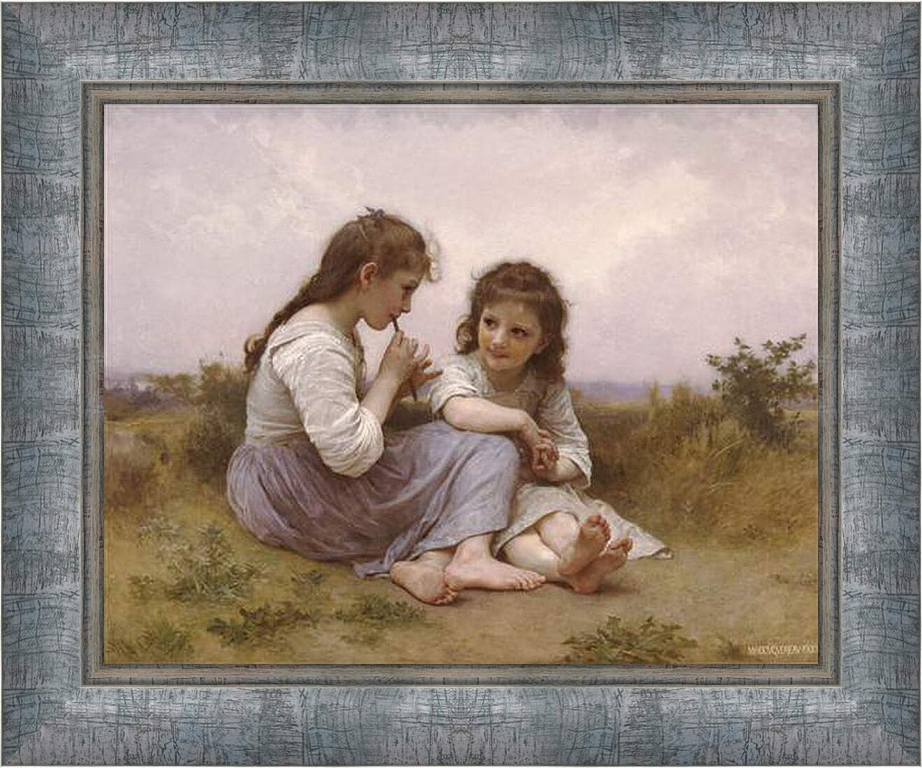 Картина в раме - Idylle Enfantine - Идиллия детства. Адольф Вильям Бугро