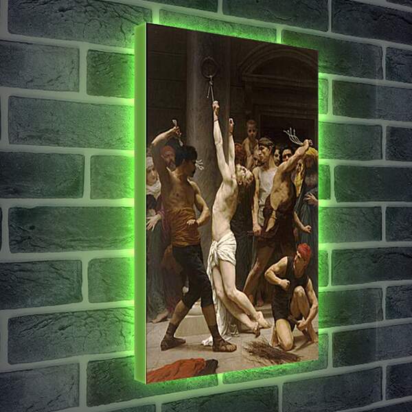 Лайтбокс световая панель - Flagellation de Notre Seigneur Jesus Christ. Бичевание Христа. Адольф Вильям Бугро