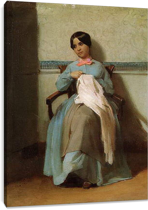 Постер и плакат - A Portrait of Leonie Bouguereau. Леония Бугро. Адольф Вильям Бугро