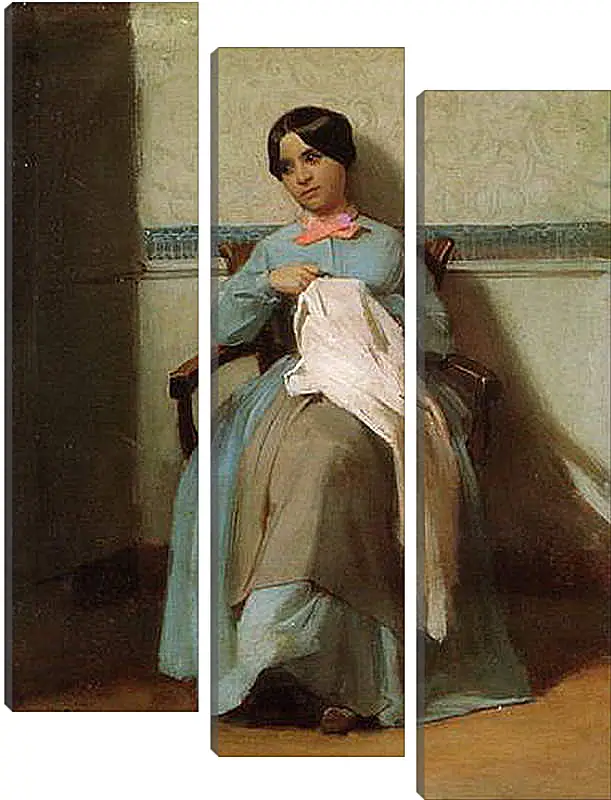 Модульная картина - A Portrait of Leonie Bouguereau. Леония Бугро. Адольф Вильям Бугро