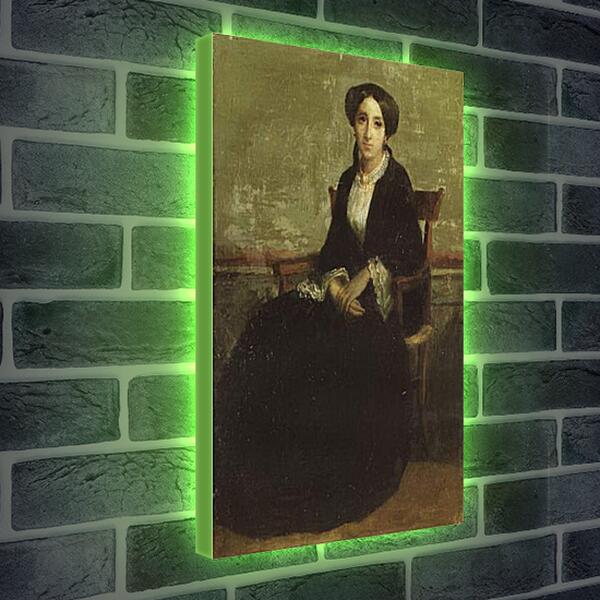 Лайтбокс световая панель - A Portrait of Genevieve Bouguereau. Женевьев Бугро. Адольф Вильям Бугро