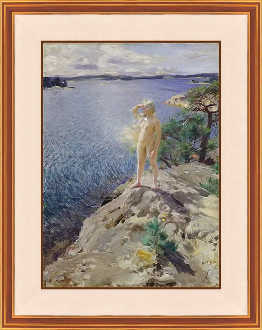 Картина в раме - In the Skerries. На шхерах. Андерс Цорн