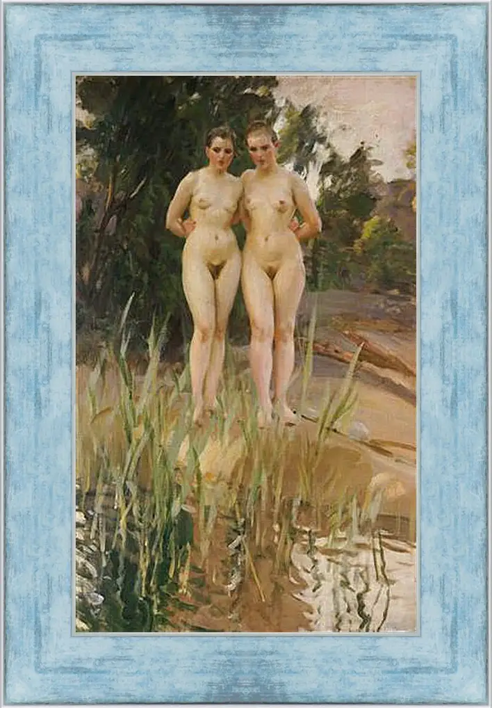 Картина в раме - Girlfriends - Подружки. Андерс Цорн