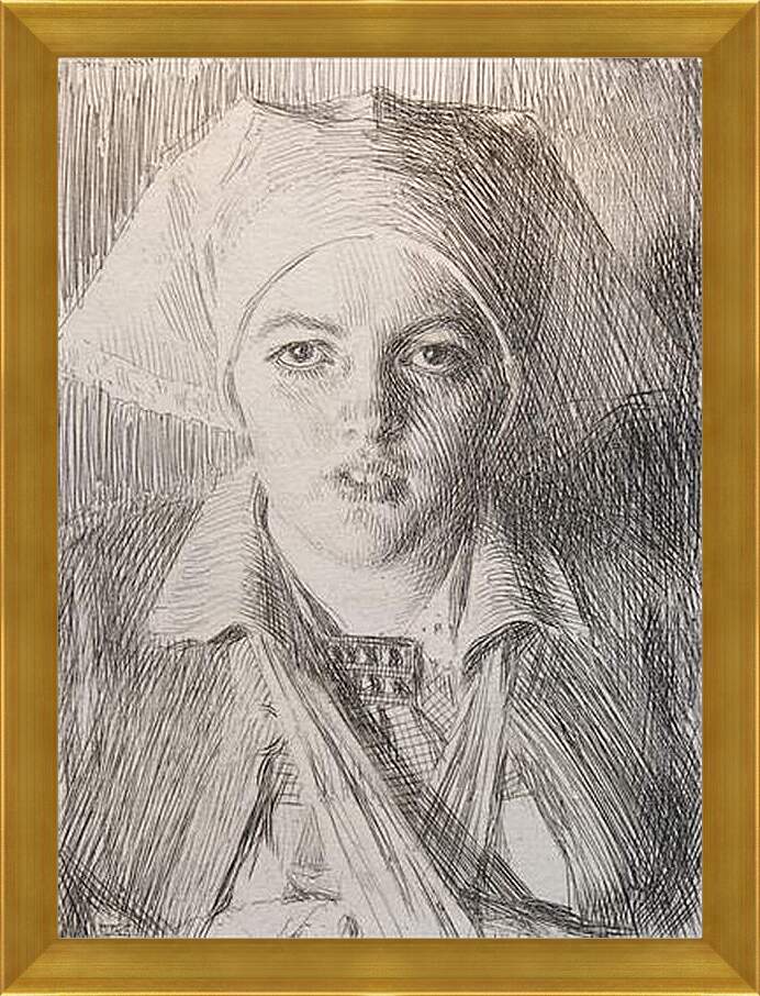 Картина в раме - Gulli II. Андерс Цорн