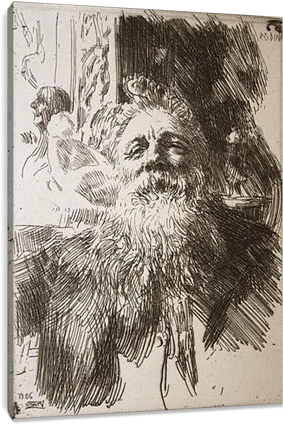 Постер и плакат - Auguste Rodin. Огюст Роден. Андерс Цорн