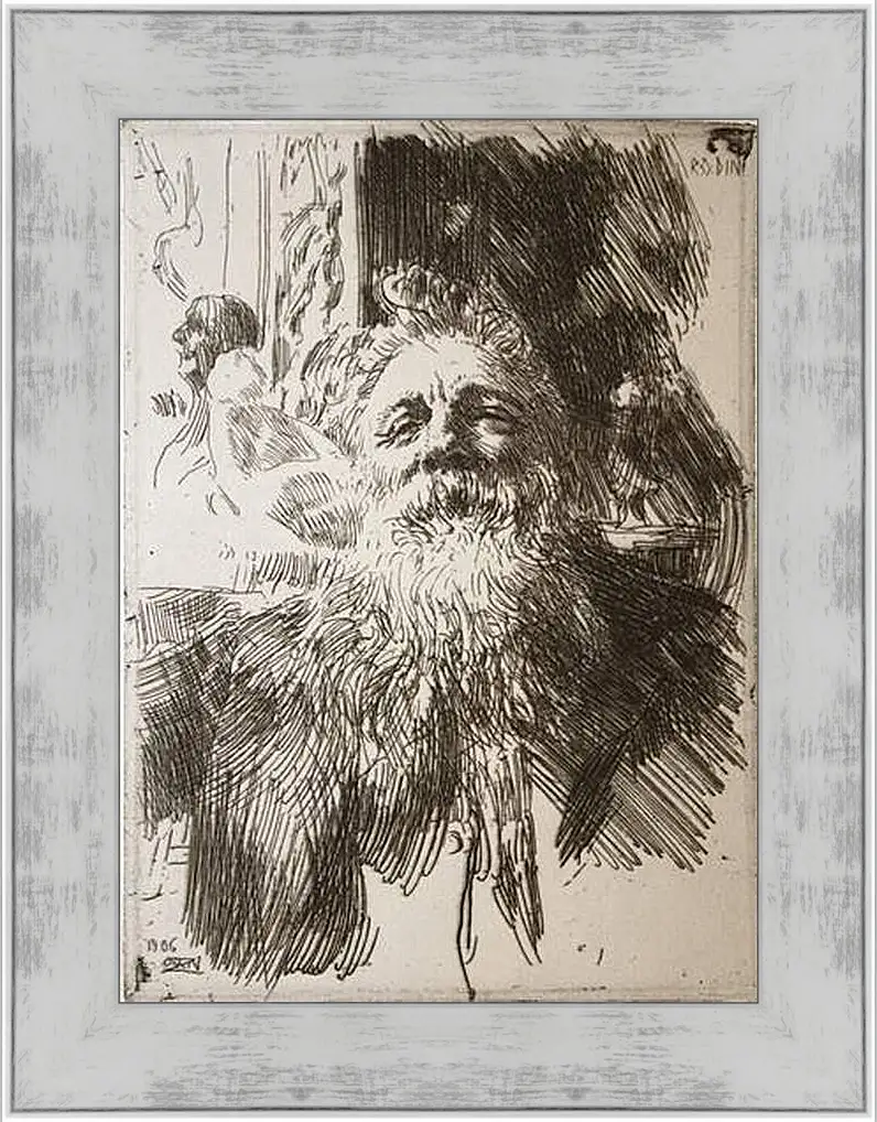 Картина в раме - Auguste Rodin. Огюст Роден. Андерс Цорн