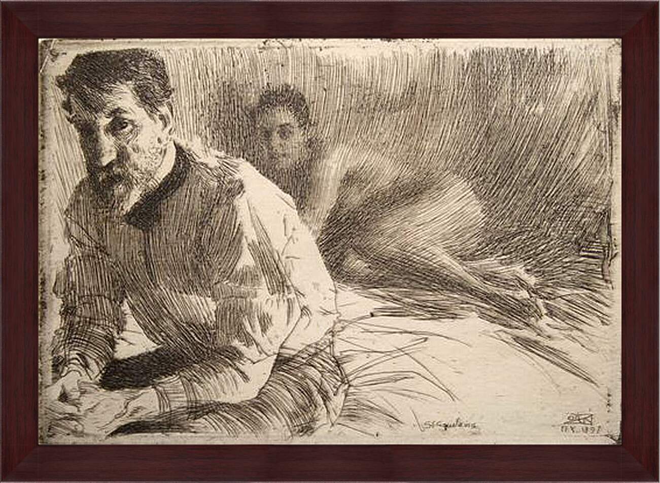 Картина в раме - Augustus Sain Gaudens II. Андерс Цорн