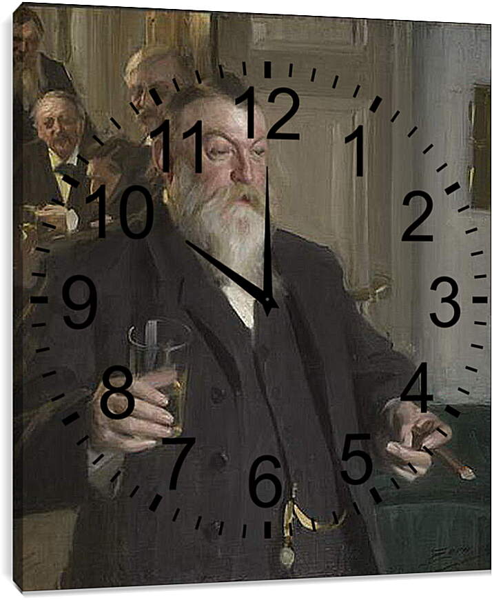 Часы картина - Man. Андерс Цорн