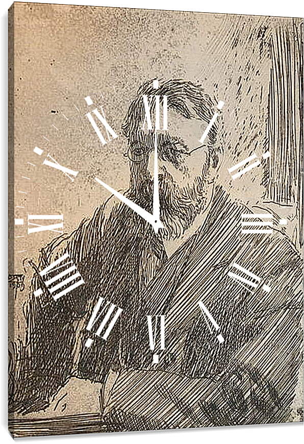 Часы картина - Hugo Tigerschiold. Андерс Цорн