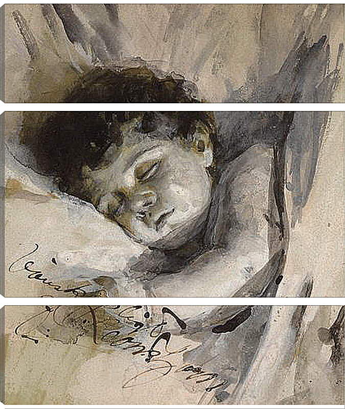 Модульная картина - Sovande barn (Sleeping Child). Андерс Цорн
