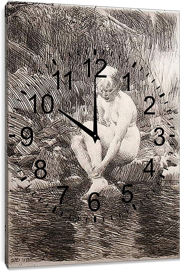 Часы картина - Dagmar. Дагмар. Андерс Цорн