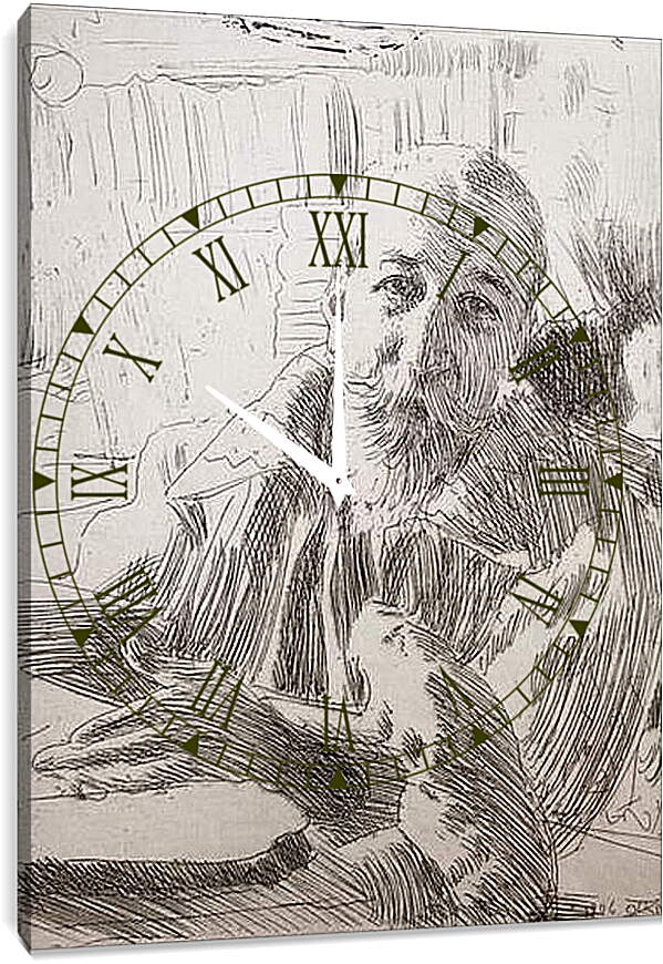Часы картина - Anatole France. Андерс Цорн