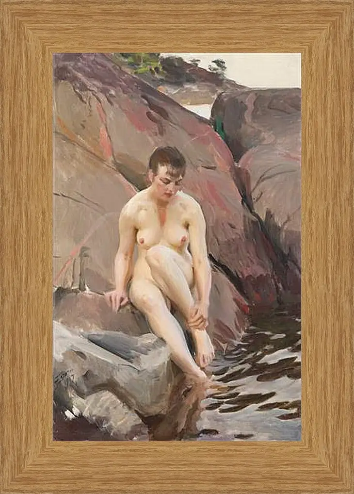 Картина в раме - Marta. Андерс Цорн