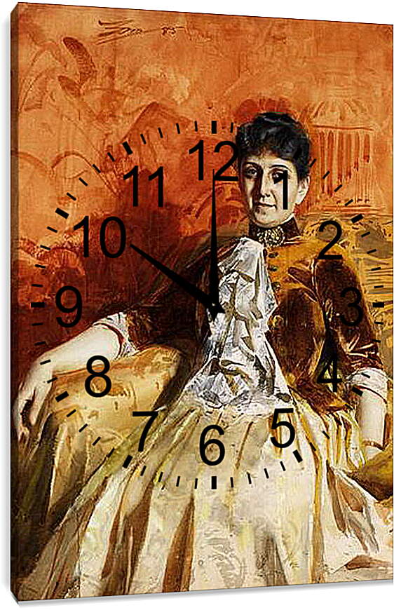 Часы картина - Portratt av Lisen Lamm. Лизен Ламм. Андерс Цорн