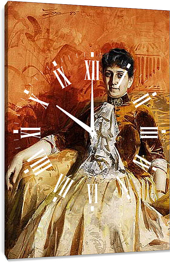 Часы картина - Portratt av Lisen Lamm. Лизен Ламм. Андерс Цорн