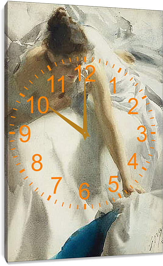 Часы картина - Reveil, Boulevard Clichy. Пробуждение, бульвар Клиши. Андерс Цорн
