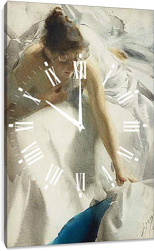 Часы картина - Reveil, Boulevard Clichy. Пробуждение, бульвар Клиши. Андерс Цорн
