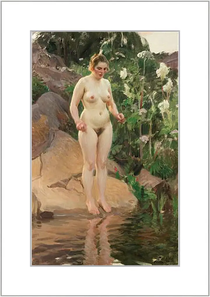 Картина в раме - Archipelago flower. Архипелаг цветов. Андерс Цорн