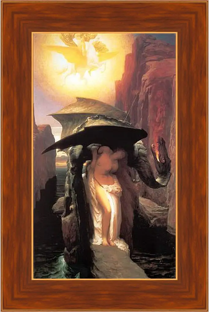 Картина в раме - Perseus and Adromeda. Персей и Андромеда. Барон Фредерик Лейтон