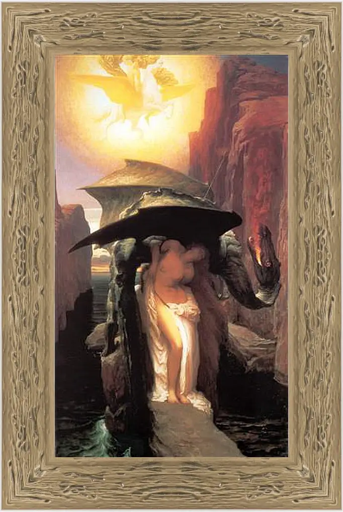 Картина в раме - Perseus and Adromeda. Персей и Андромеда. Барон Фредерик Лейтон